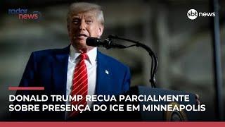 Trump concorda com a retirada de alguns agentes do ICE de Minneapolis
