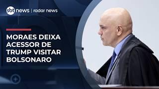 Alexandre de Moraes autoriza visita de assessor de Trump a Bolsonaro na Papudinha | #RadarNews