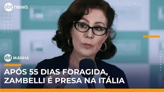 ▶️ SBT Manhã AO VIVO | Após 55 dias foragida, Carla Zambelli é presa na Itália e pode ser extraditada