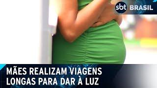 Uma em cada quatro mulheres precisa viajar para dar à luz no SUS, diz estudo | SBT Brasil (03/03/25)