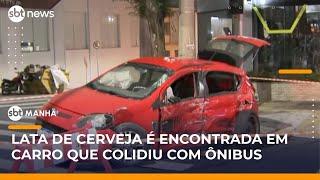 Colisão entre carro e ônibus deixa três pessoas feridas na Grande SP | #SBTManhã