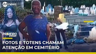Fotos de mortos em tamanho real chamam atenção em cemitério na Jamaica | Primeiro Impacto (22/05/25)
