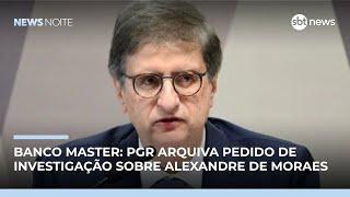PGR arquiva pedido de investigação sobre Moraes no caso do Banco Master | #NewsNoite