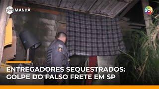 Entregadores são sequestrados em falso frete marcado por aplicativo em SP | #SBTManhã