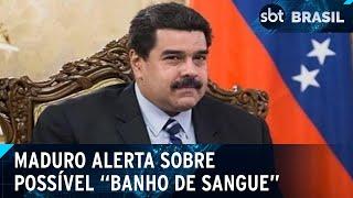 Maduro diz que se não for reeleito, haverá “banho de sangue” na Venezuela | SBT Brasil (18/07/24)