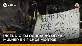 Incêndio destrói ocupação no Recife; suspeito preso usou isqueiro para atear fogo | #SBTManhã