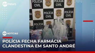 Polícia fecha farmácia clandestina que fabricava canetas falsas de emagrecimento | #SBTNoticias