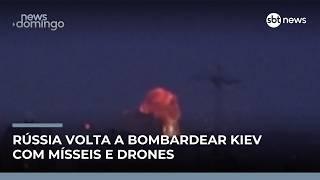 Rússia volta a bombardear Kiev com mísseis e drones | #NewsDomingo