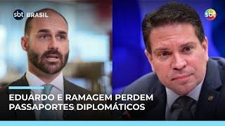 Câmara cancela passaportes diplomáticos de Eduardo Bolsonaro e Ramagem | #SBTBrasil