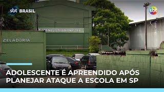 Adolescente de 13 anos é apreendido após planejar ataque a escola em SP | #SBTBrasil