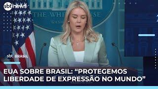 "Trump não tem medo de usar poder econômico e militar", diz porta-voz da Casa Branca | #SBTBrasil 