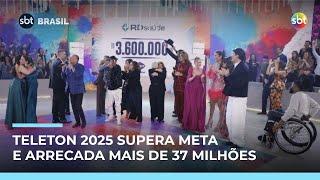 Teleton 2025 supera meta e arrecada mais de 37 milhões para a AACD | #SBTBrasil