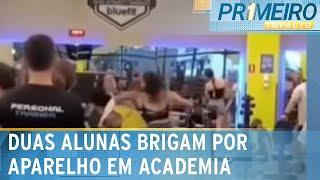 Mulher se incomoda com demora para revezar aparelho e agride aluna | Primeiro Impacto (18/12/24)