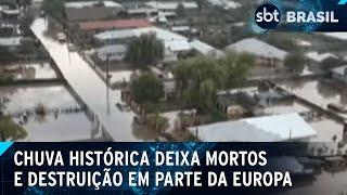 Tempestade causa mortes e destruição na Europa | SBT Brasil (16/09/24)