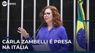 Carla Zambelli é presa na Itália | #sbtnews