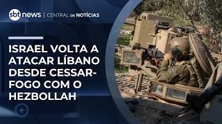 Israel ataca o Líbano pela primeira vez desde cessar-fogo com o Hezbollah | #CentraldeNotícias