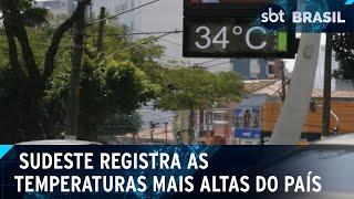 SP, Vitória e BH registram recordes de calor; Rio foi o estado mais quente | SBT Brasil (21/01/25)