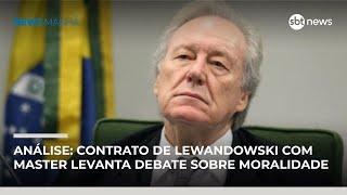 Contrato de Lewandowski com Banco Master levanta debate sobre moralidade, diz colunista | #NewsManhã