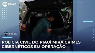 Polícia do Piauí deflagra Operação Falso Check-In que mira crimes cibernéticos | #SBTBrasil 