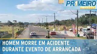 Homem morre ao bater carro durante evento de arrancada em Caxias do Sul | Primeiro Impacto(17/03/25)