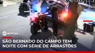 Criminosos fazem arrastão e aterrorizam moradores na grande São Paulo | #SBTNotícias