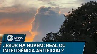Influenciadora registra nuvem parecida com o rosto de Jesus | #SBTNews Manhã (22/04/25)