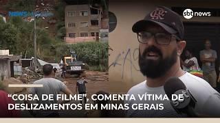“Coisa de filme”, comenta vítima de deslizamentos em Minas, após temporais | #NewsManhã