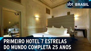 Veja como são os quartos do primeiro hotel sete estrelas do mundo, em Dubai | SBT Brasil (08/06/24)