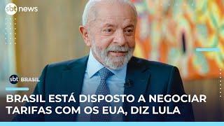 Lula diz que Brasil está disposto a negociar tarifas com os EUA | #SBTBrasil