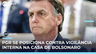 PGR se posiciona contra presença de policiais dentro da casa de Bolsonaro | #SBTBrasil 