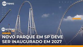 Maior montanha-russa de lançamento da América Latina é concluída em Itu (SP) | #SBTNotícias