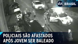 PM afasta 4 militares envolvidos em abordagem de baleado à queima-roupa | SBT Brasil (26/12/2024)