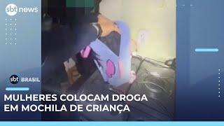 PM prende mulheres que transportaram droga em mochila de criança  | SBT Brasil (26/04/25)