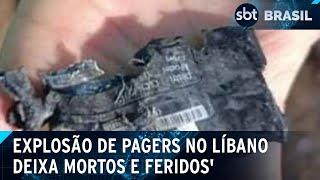 Nove pessoas morrem após pagers de membros do Hezbollah explodirem no Líbano | SBT Brasil (17/09/24)