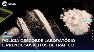 Polícia do Paraná descobre laboratório de cocaína e prende seis suspeitos | #SBTBrasil 