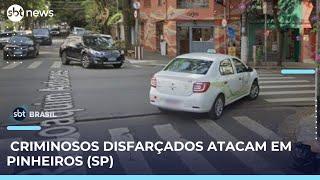Criminosos agem à luz do dia em rua nobre de SP e assustam moradores | #SBTBrasil