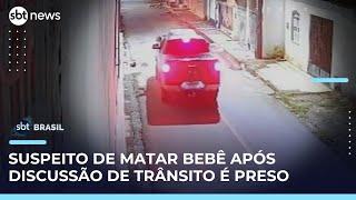 Homem suspeito de matar bebê com tiro após discussão de trânsito é preso | #SBTBrasil 