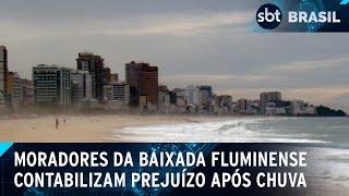 Moradores da Baixada Fluminense ficam em alerta para possíveis temporais | SBT Brasil (30/01/25)