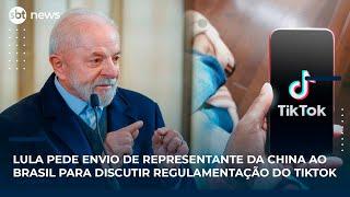 Lula pede envio de representante da China ao Brasil para discutir regulamentação do TikTok 