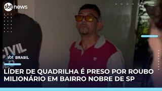 Exclusivo: chefe de quadrilha é preso por roubo milionário em Higienópolis | SBT Brasil (22/05/25)