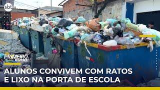 SP: Sem coleta, crianças enfrentam lixo e ratos na saída da escola | #PrimeiroImpacto