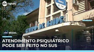 Maioria de brasileiros desconhece serviço psiquiátrico gratuito no SUS, aponta pesquisa | #SBTBrasil