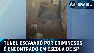 PM encontra túnel escavado por baixo de escola em São Paulo | SBT Brasil (06/01/25)