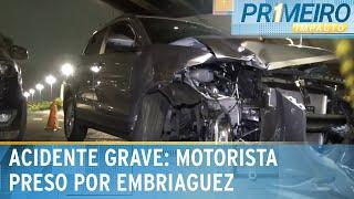 SP: Acidente grave deixa três feridos; motorista embriagado é preso | Primeiro Impacto (21/11/24)