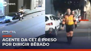 Agente da CET é preso por embriaguez ao volante após causar acidente | #TanaHora