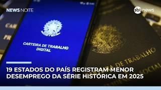 19 estados e DF registram menor desemprego da série histórica | #NewsNoite