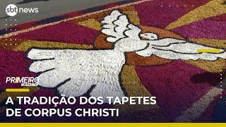 Corpus Christi reúne fiéis e atrai milhares com tapetes religiosos pelo país | #PrimeiroImpacto