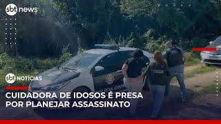 Cuidadora é presa por planejar morte de filho da paciente para ficar com herança | #SBTNoticias