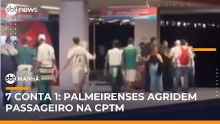 SP: Passageiro é agredido por torcedores em estação da CPTM | #SBTManhã