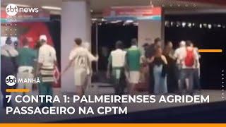 SP: Passageiro é agredido por torcedores em estação da CPTM | #SBTManhã
